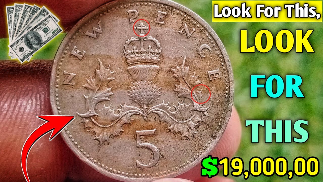 The Most Rare and Valuable 1968 5 New Pence Error Coins | Ni Coin