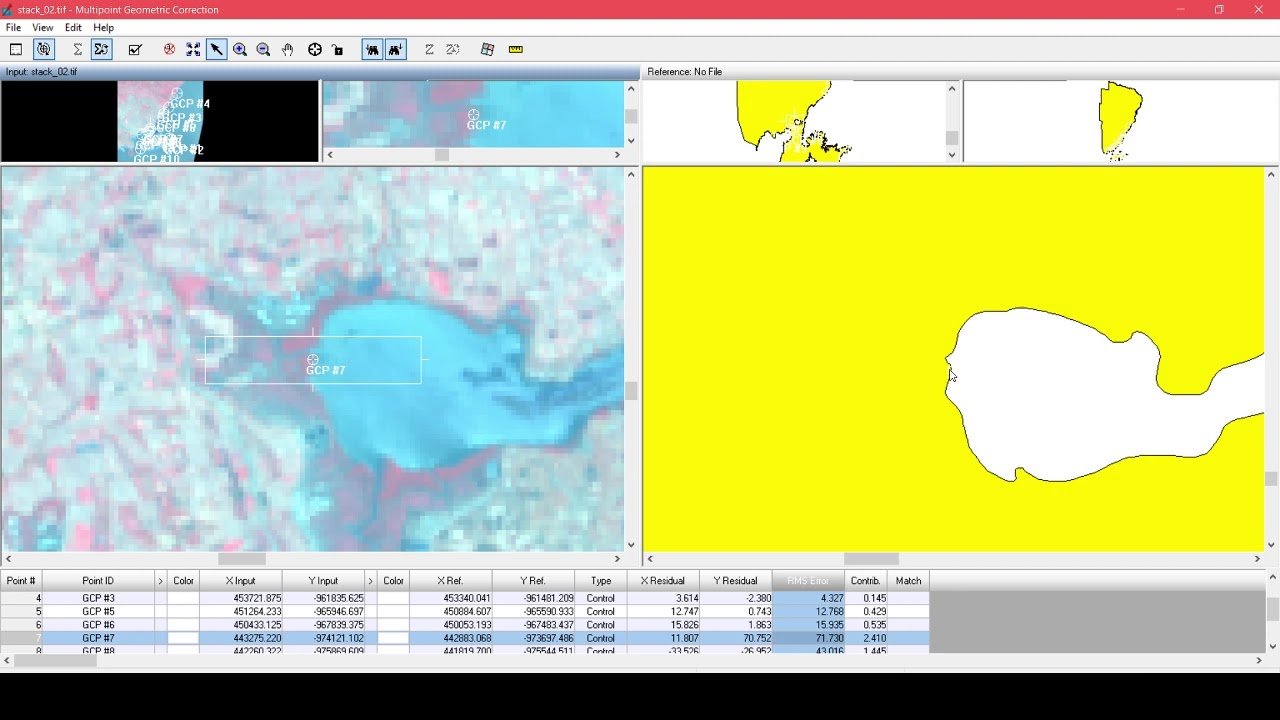 Image Preprocessing using ERDAS IMAGINE 2014