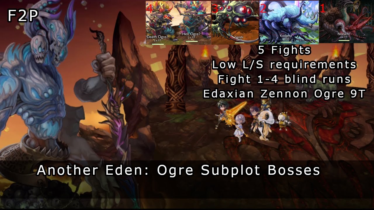 Another Eden: Ogre SubQuest Bosses [Free Chars]