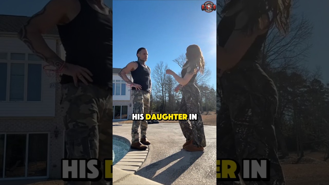 Jeff Hardy dances with his daughter 