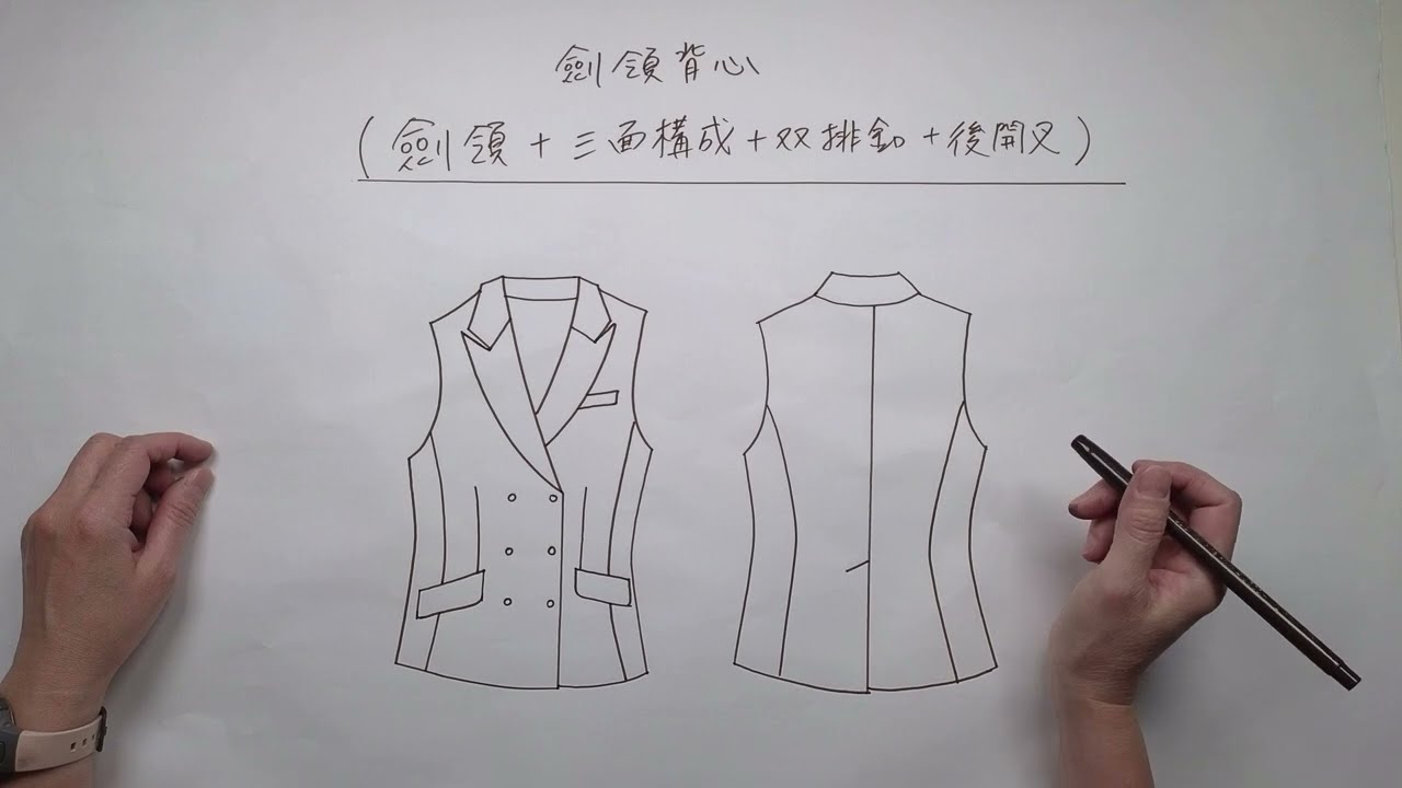 劍領背心打版