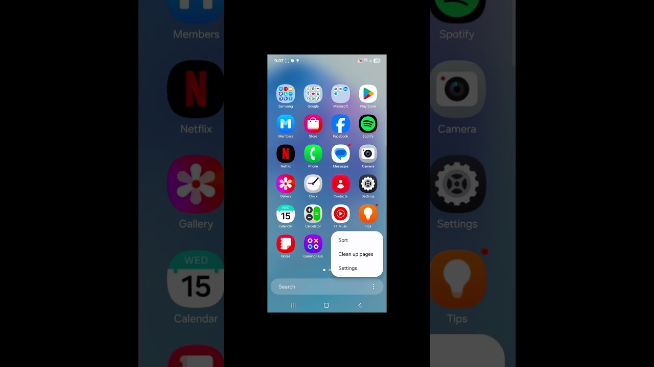 How to change App Drawer in Samsung One UI 7 #samsung #shorts