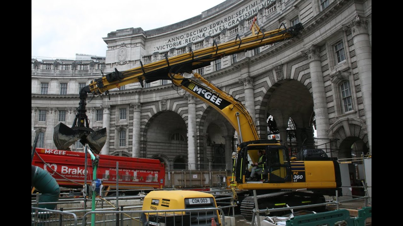 Clamshell Grapple Deep Excavation Teledipper Telescopic Arm 130 feet