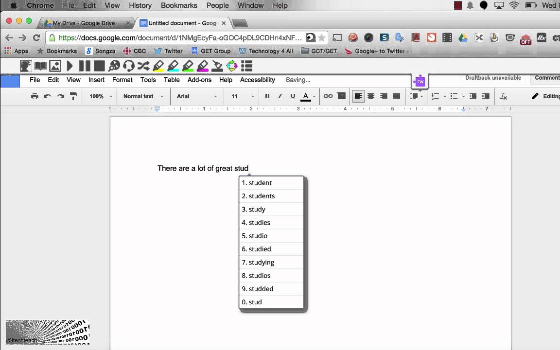 Word Prediction for Read&Write