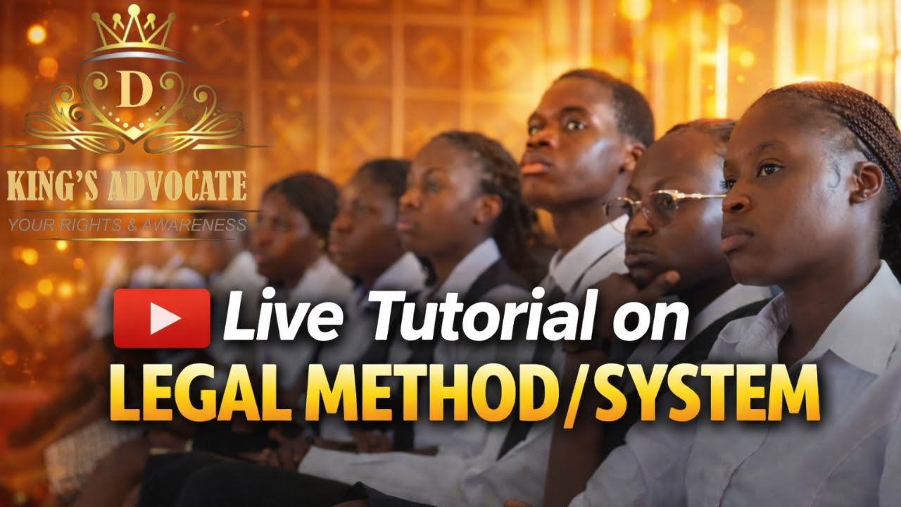Legal Method & Legal System Explained from Scratch | 100 Level Law Students (Part 1)