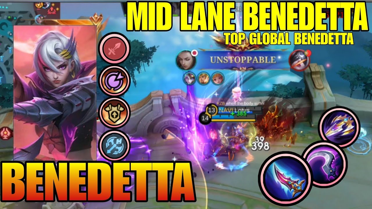 Top Global Benedetta - when the body suffer - Benedetta Best Build and Emblem 2026 ~ MLBB