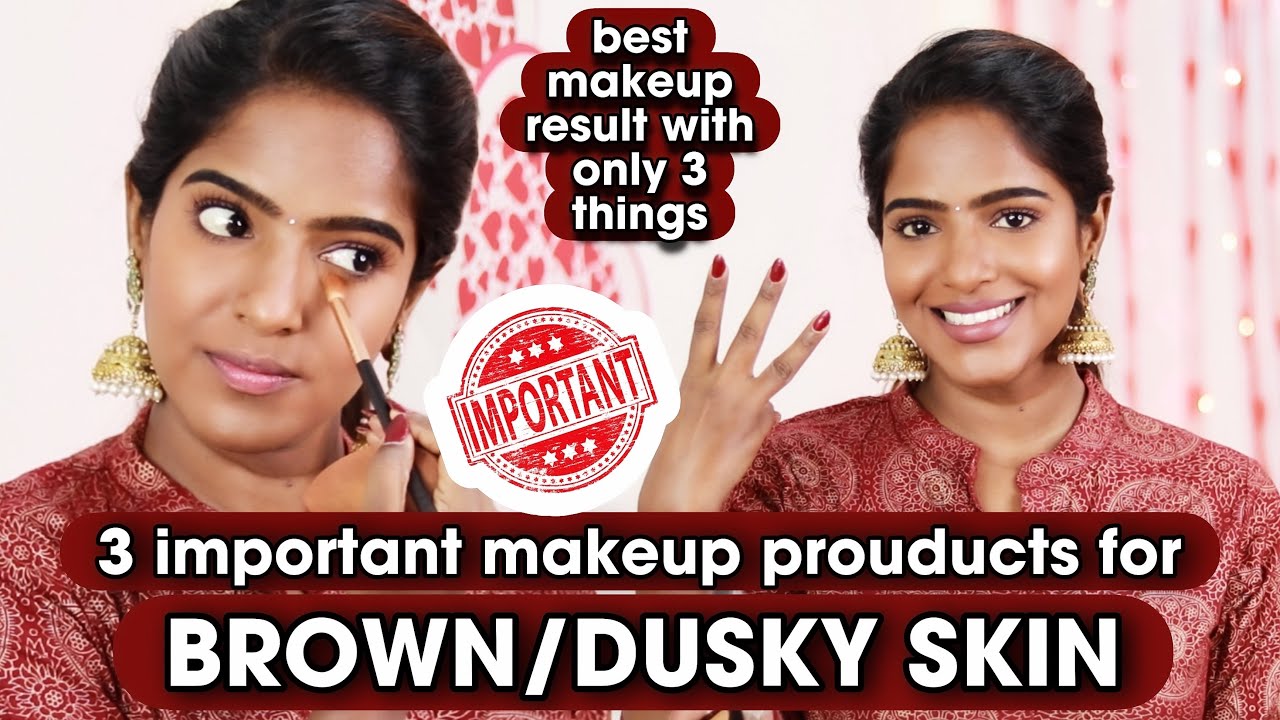 Dusky Skin Must Have These 3 Products in your Makeup Kit🥰Important Makeup Saver Products🤩