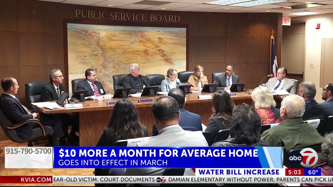 Public Service Board approves new budget with water rate increases