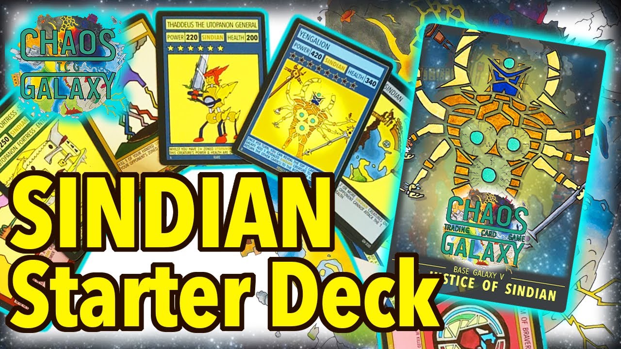 Starter Deck 5 - The Justice of Sindian (Chaos Galaxy TCG Opening)