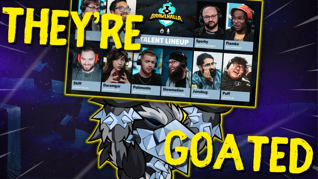 Brawlhalla Commentators Being GOATED for 11 Minutes and 30 Seconds (Brawlhalla Funny Moments)