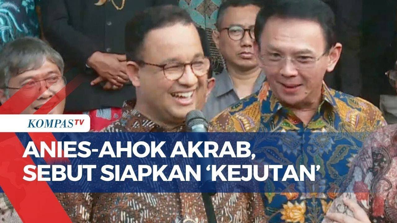 Anies dan Ahok Terlihat Akrab di Balai Kota Jakarta, Singgung Soal Kejutan di 2025