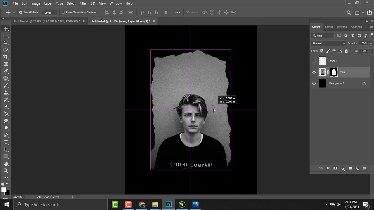 how to make torn edges  in the design ( PHOTOSHOP )