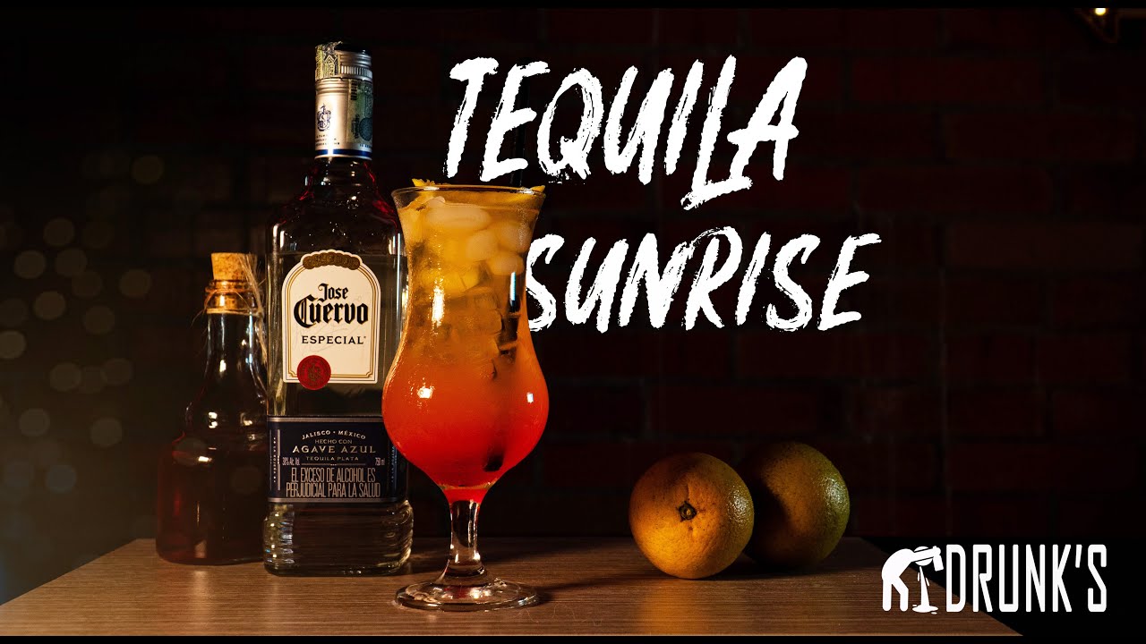 🍹🥳Tequila Sunrise - TUTORIAL para hacer este coctel fácil y barato. Bebida para fiesta🌞