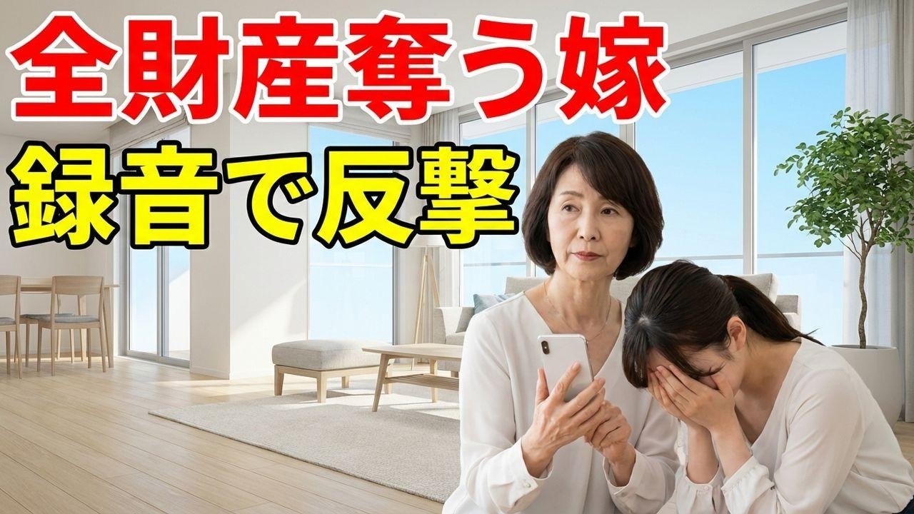 「全財産いただくわ」嫁の非情な計画を録音。反撃で立場逆転、翌日の衝撃結末
