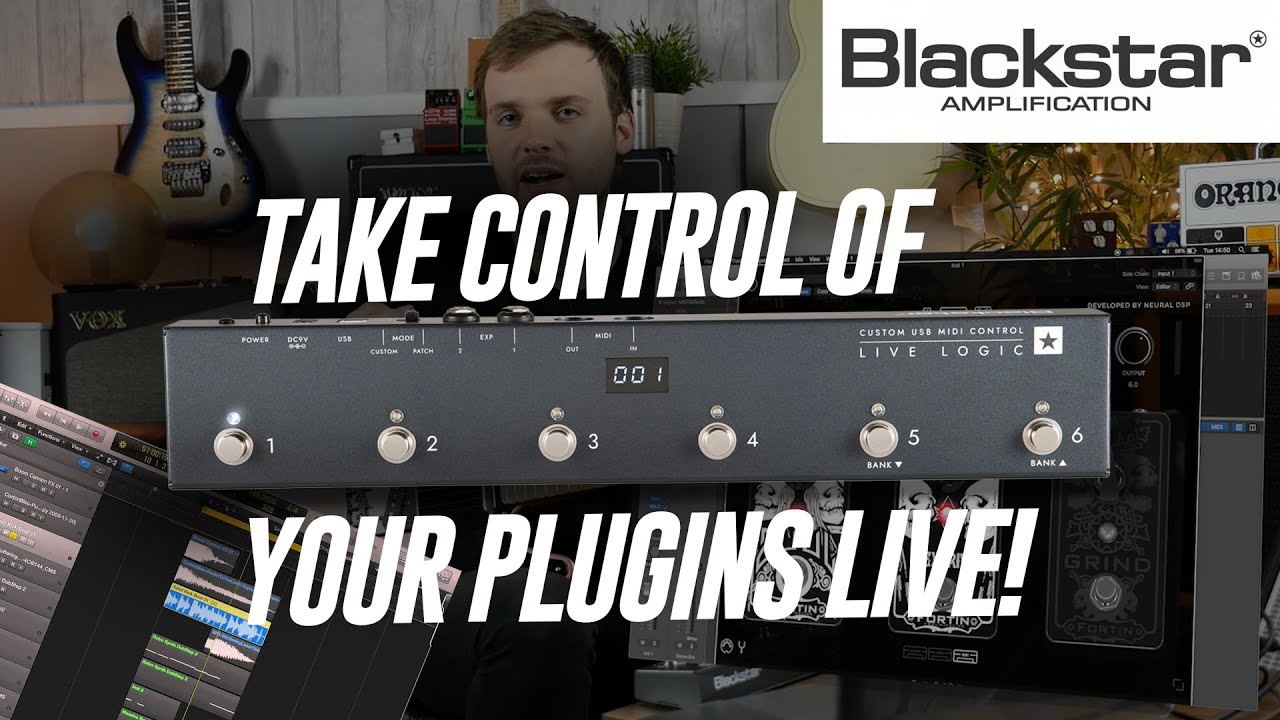 Управляйте своими плагинами вживую | Контроллер Blackstar Live Logic MIDI