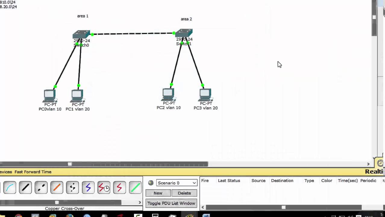 اعداد vlan على سويتشات سيسكو وعمل راوتينج بينهم