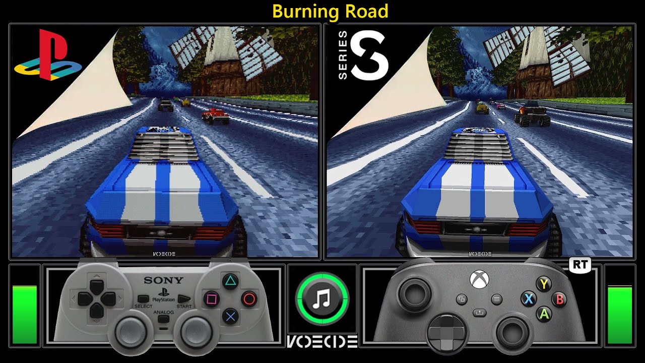 Burning Road – The PS1’s Answer to Daytona USA | PlayStation vs Xbox Series S