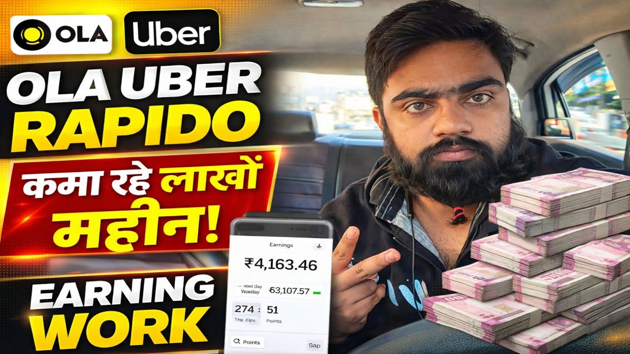 ola vs uber vs rapido earnings | ola uber rapido full day earning 
