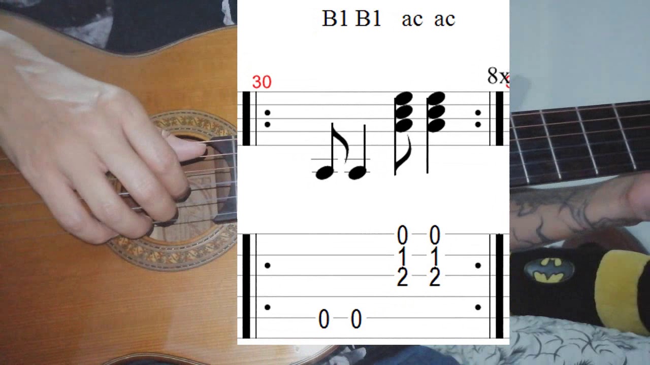 Guitarra - ritmo pasillo - como tocar - tutorial + pdf + partitura tablatura + guitar pro