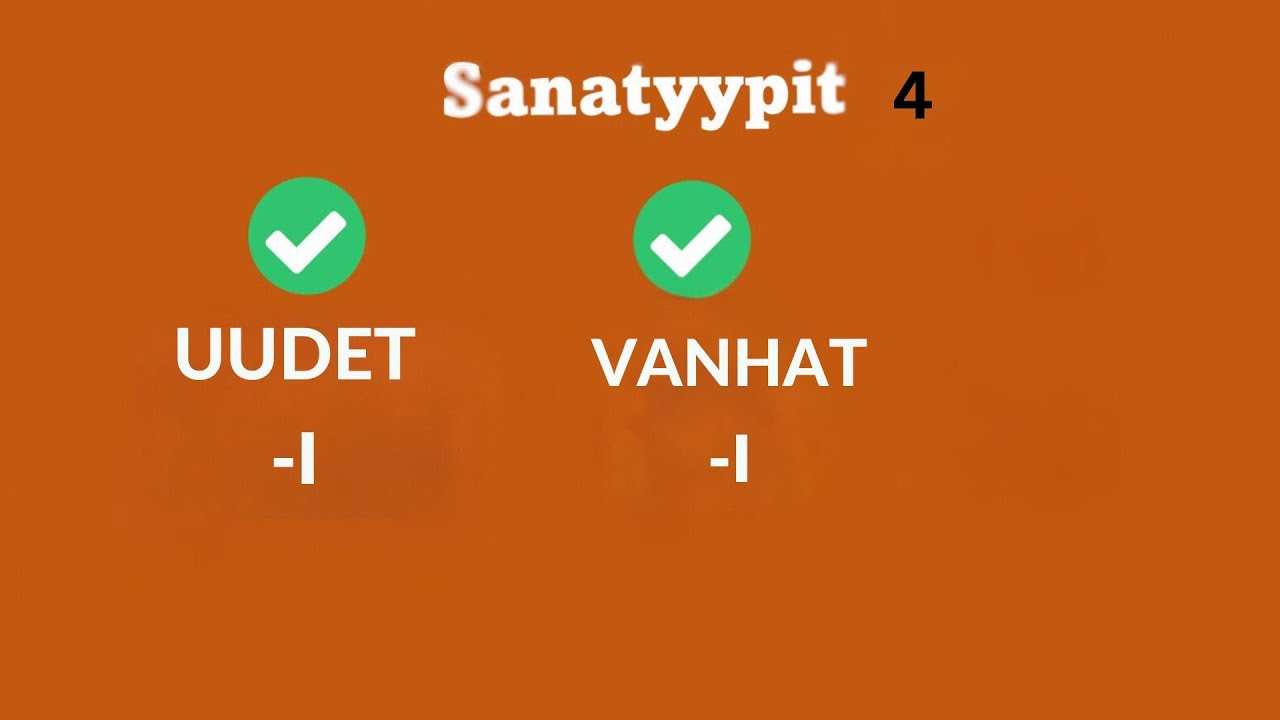 A1 A2 Finnish lesson 48 Sanatyypit 4 -I sanat | Finnish grammar for beginners