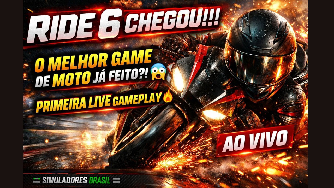 RIDE 6 CHEGOU - PRIMEIRA LIVE - GAMEPLAY - O MELHOR GAME DE MOTO JÁ FEITO?