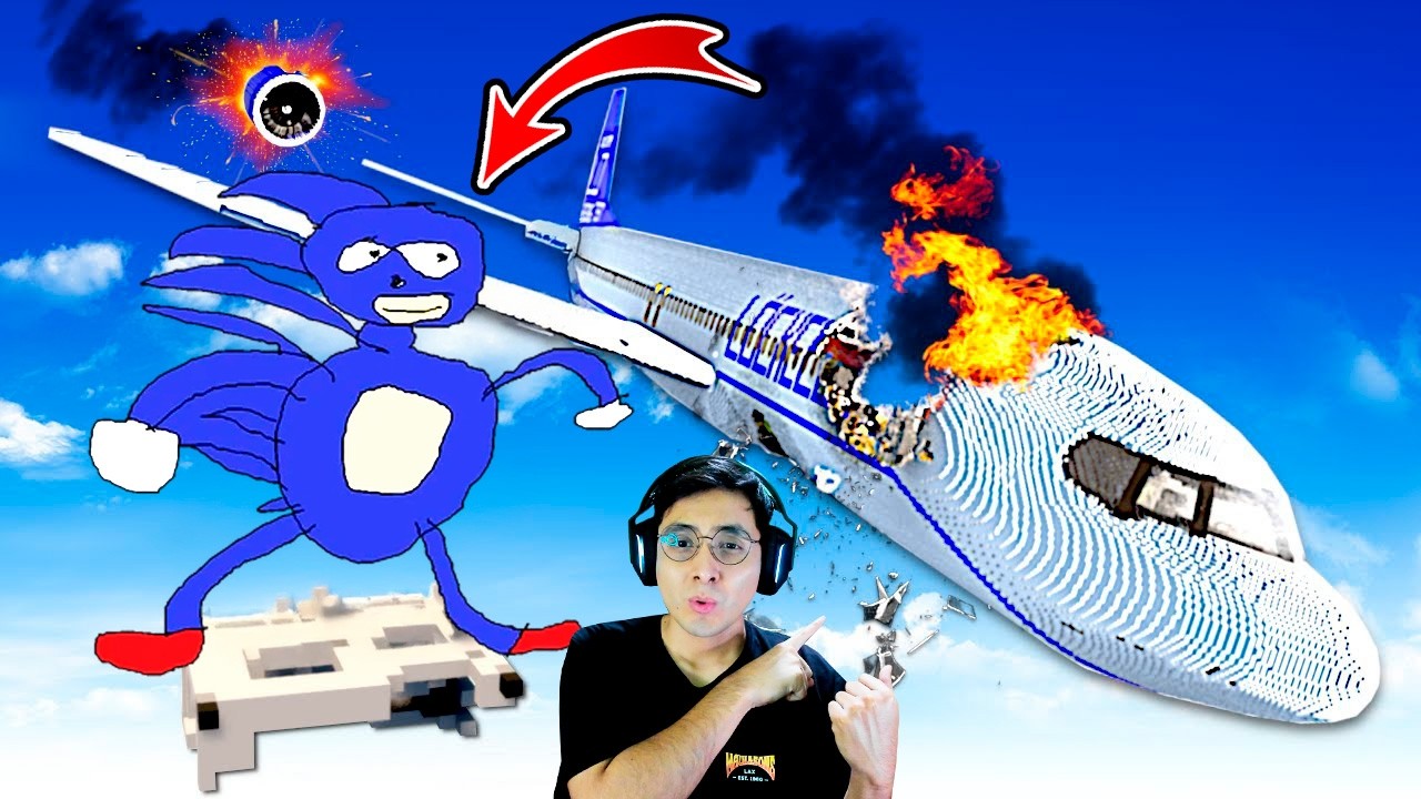 SANIC CAUSA UN ACCIDENTE DE AVION - Teardown
