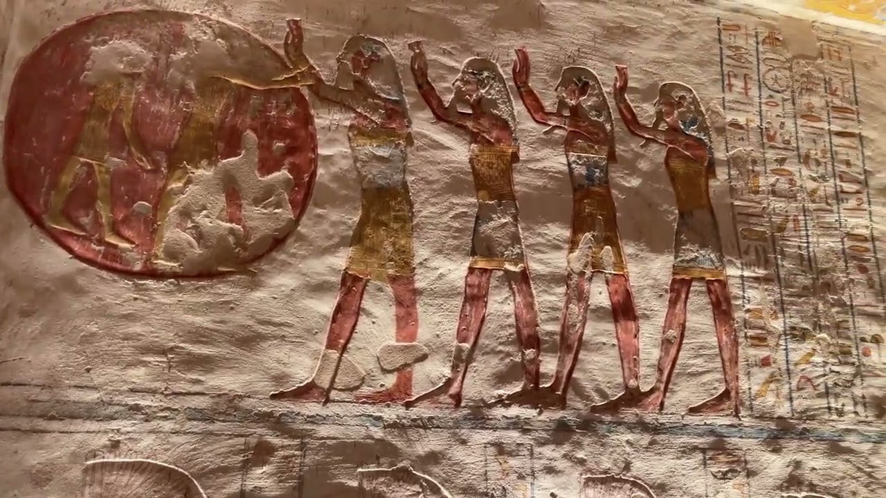 LUXOR, Egypt - Valley of The Kings -Tomb of RAMESSES VII