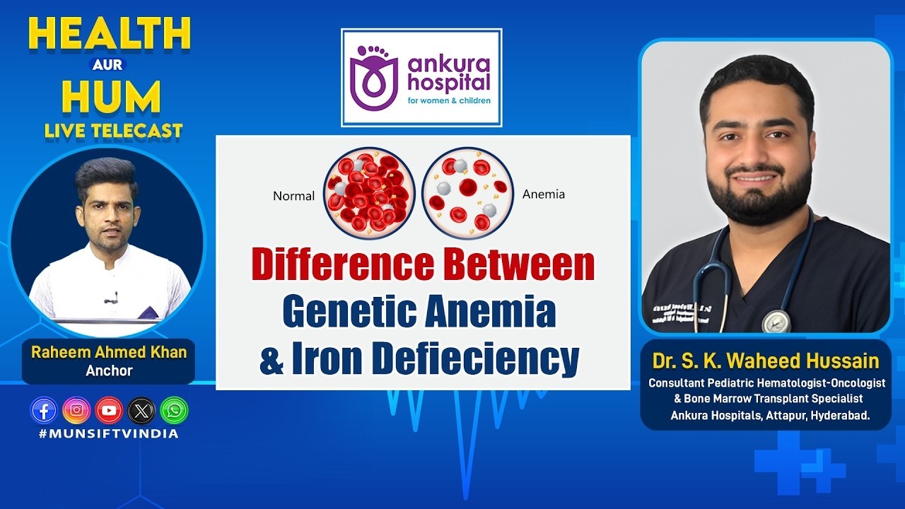 Difference Between Genetic Anemia & Iron Deficiency. Dr. S.K Waheed Hussain. Health Aur Hum|11.02.26