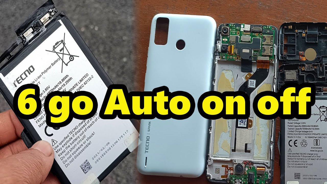 Tecno Spark 6 go Auto on off Fix.