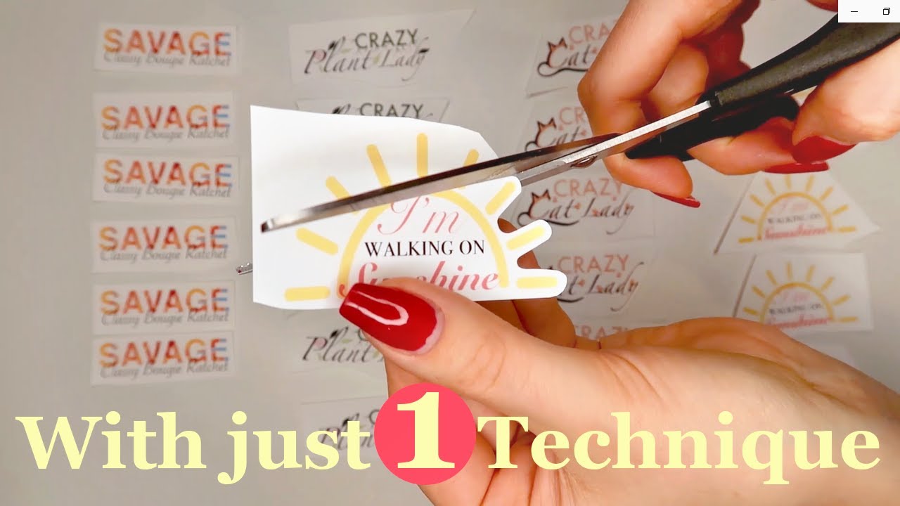How to Cut Stickers by Hand Using Scissors