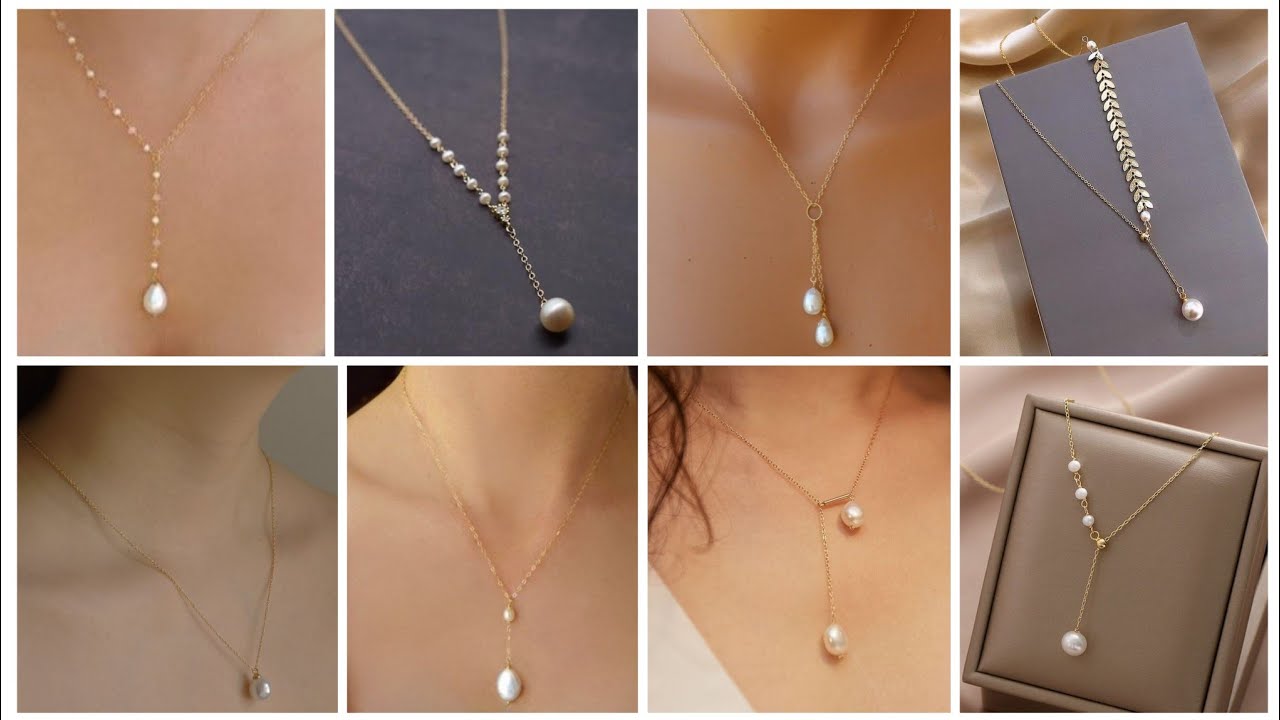 top stylish gold and pearl pendant and necklace design ideas 2022