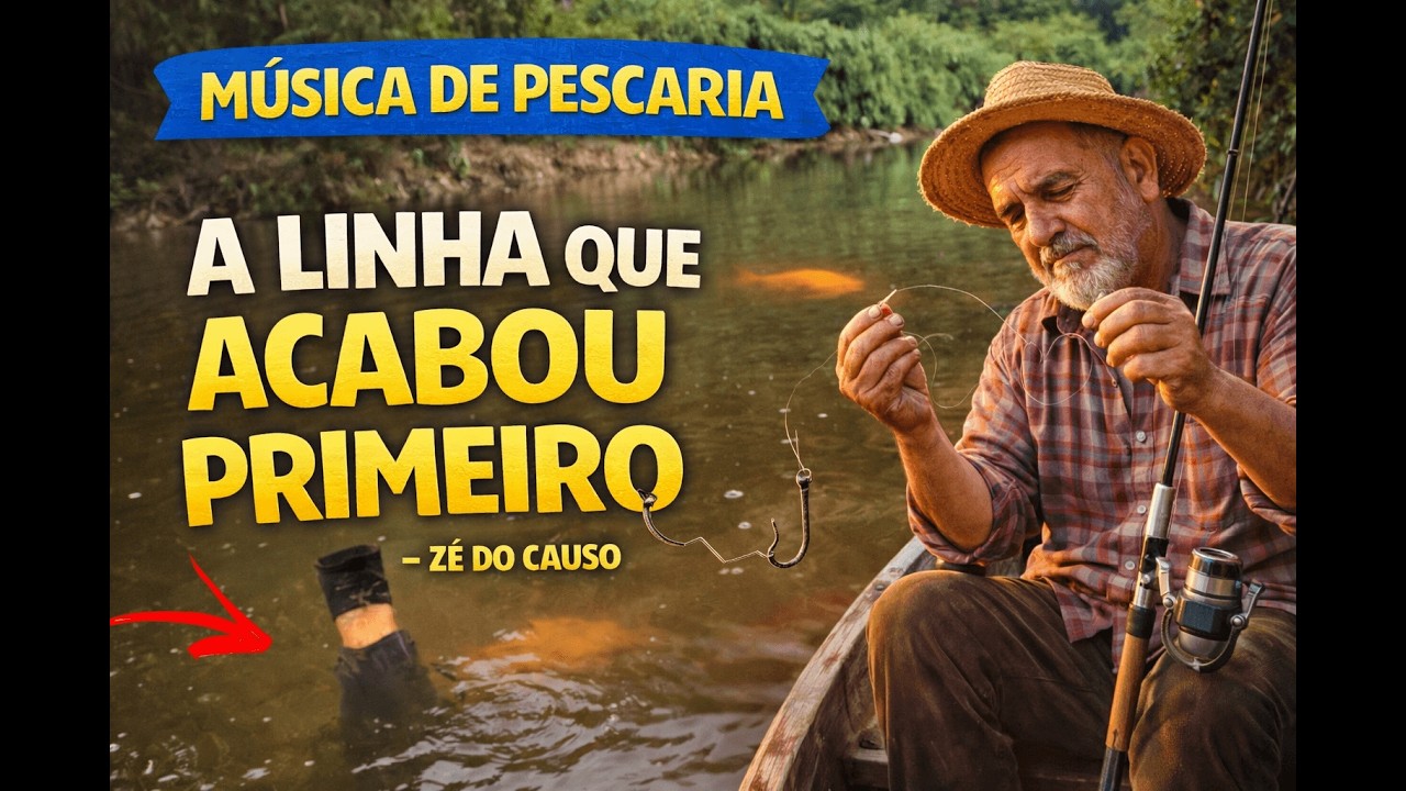 A Linha Que Acabou Primeiro 🎣 | Música de Pescaria – Zé do Causo | Moda de Viola Raiz