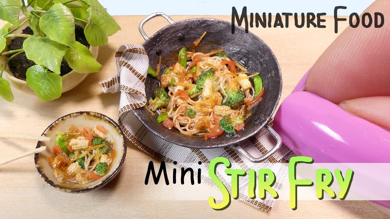 How To Stir Fry & Wok Tutorial // DIY Miniature Food SugarCharmShop