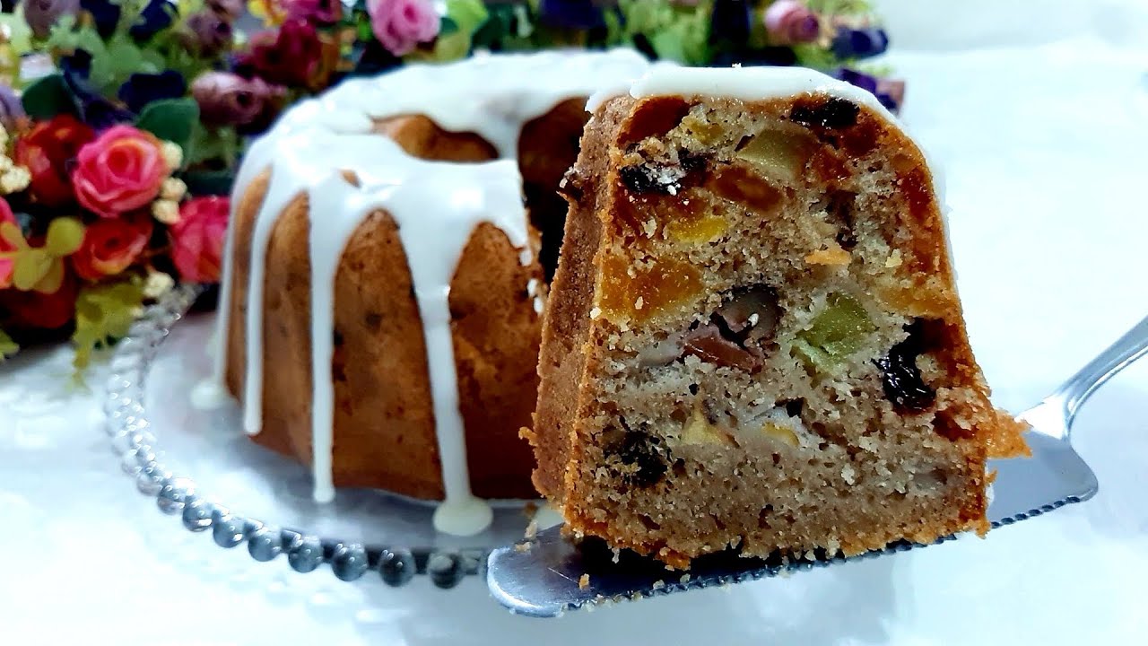 Много фруктов и аромат Рождества в каждом кусочке. Фруктовый торт со специями!