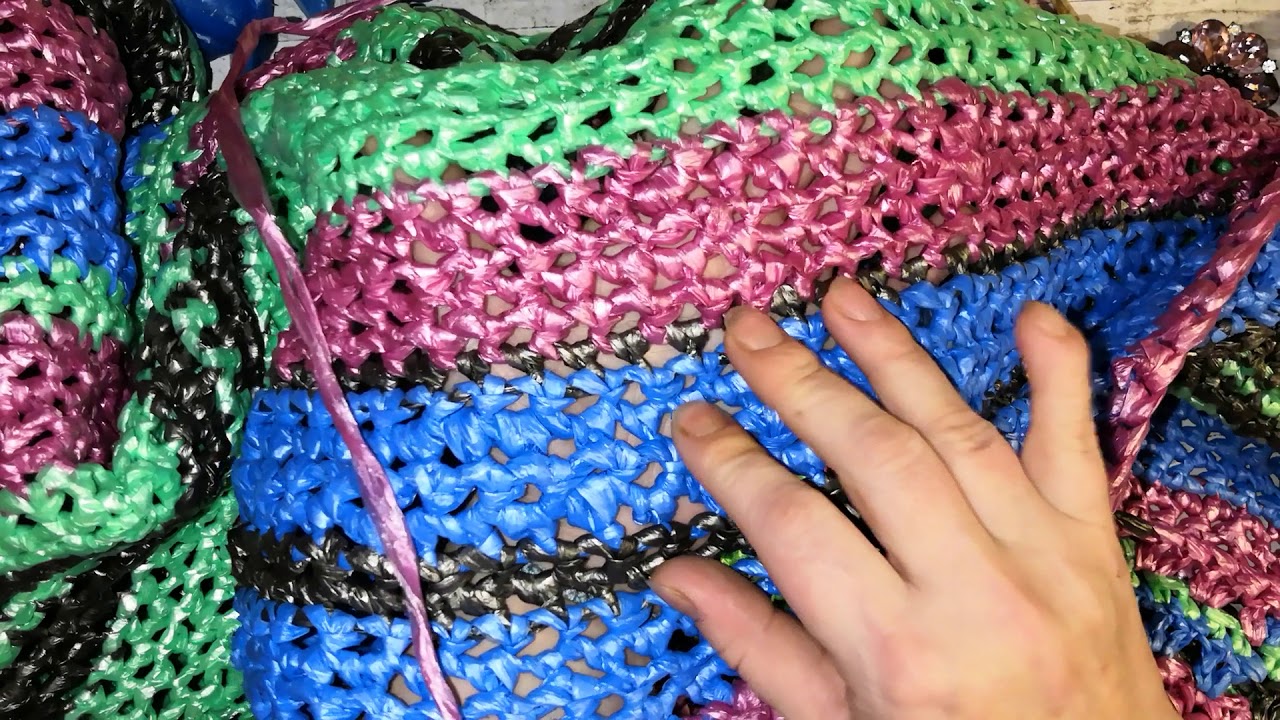 Коврик из мусорных мешков своими руками МК