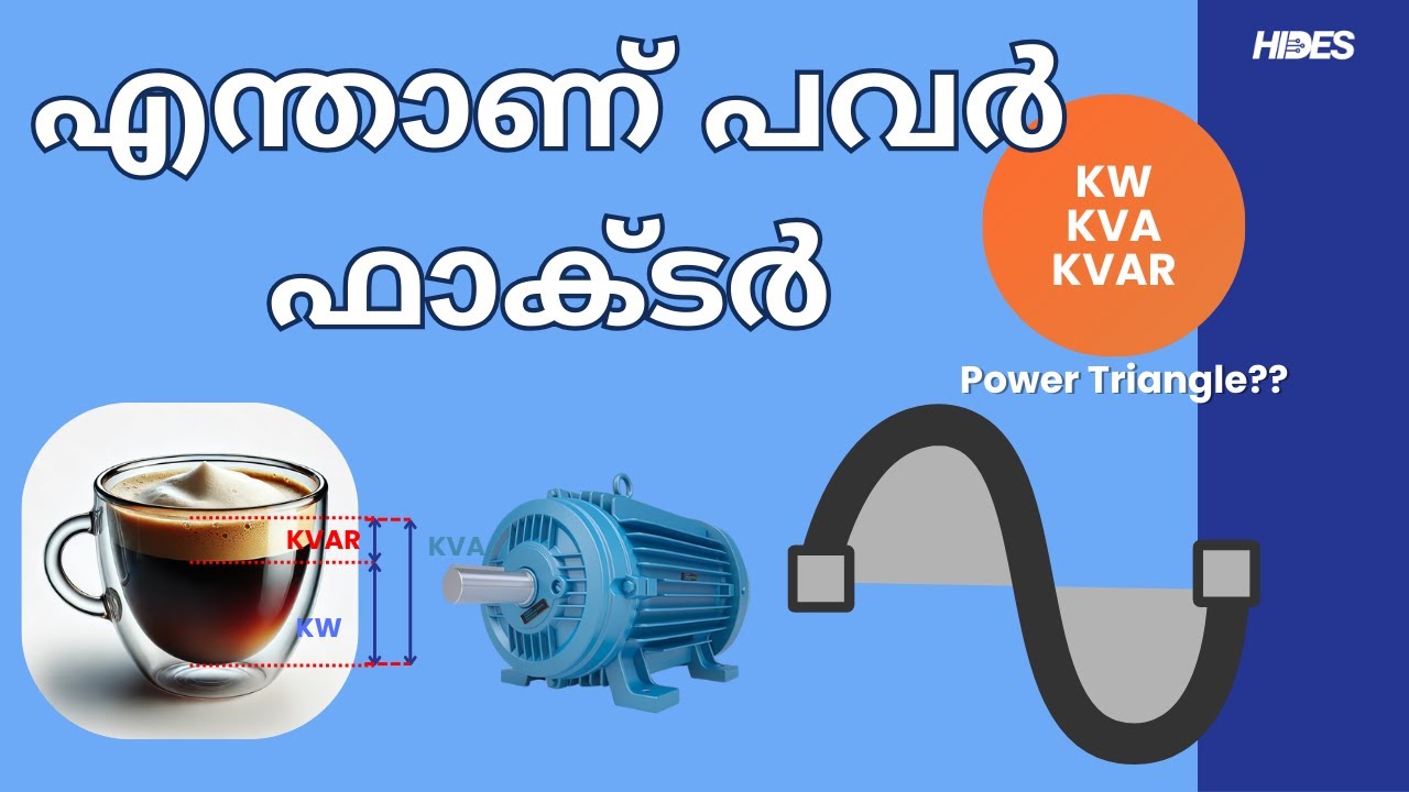What is Power Factor? kW, kVA, kVAR Explained Simply! എന്താണ് പവർ ഫാക്ടർ?
