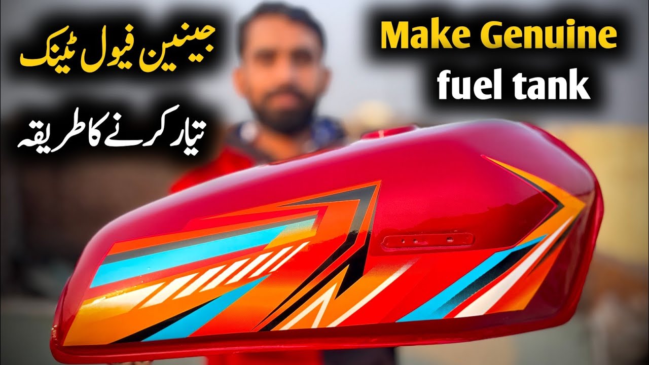 How to Make Genuine Honda CG 125 Fuel Tank | Full Painting Process Step by Step | Cost Included