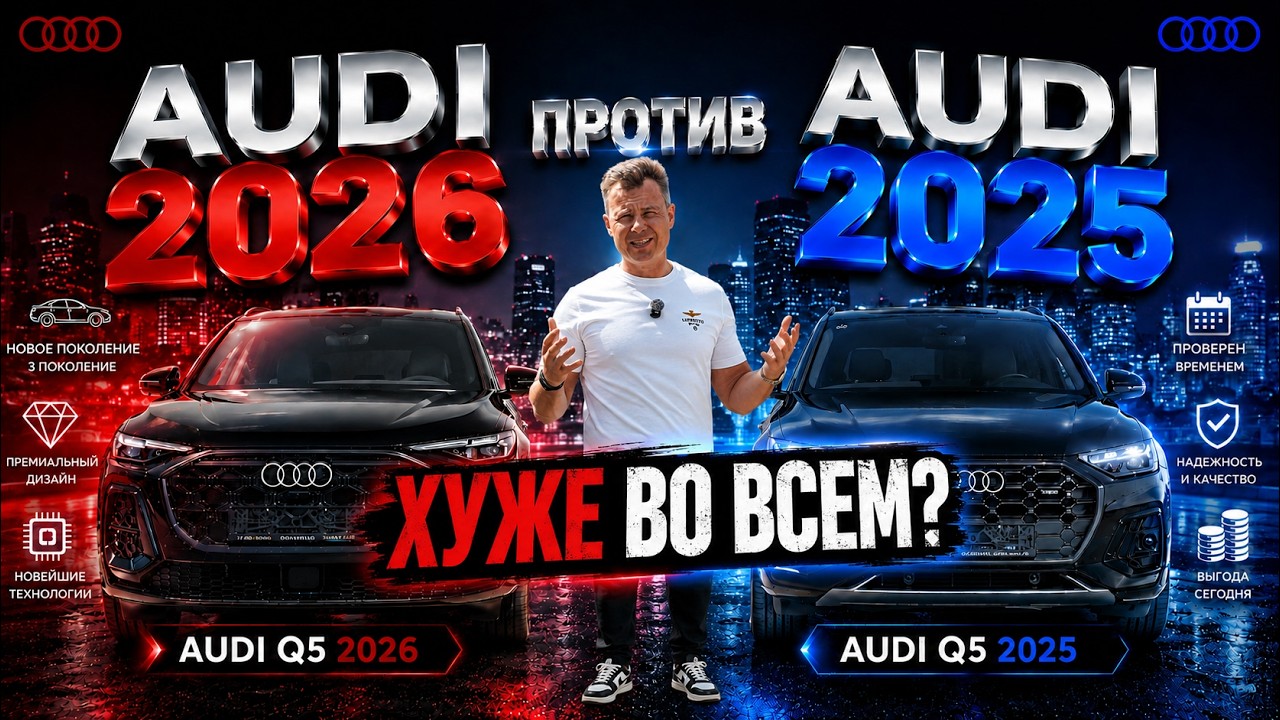 НОВАЯ Audi Q5 ХУЖЕ ВО ВСЁМ?! Сравнение с прошлым поколением