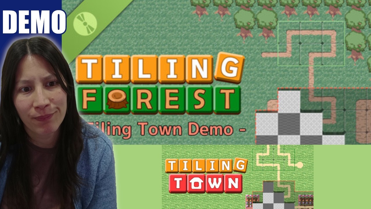 Lay tiles to unlock tiles you need to lay | Tiling Forest - Tiling Town (demo) Playthrough (partial)