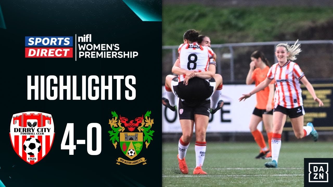 Candystripes WIN! | Derry City Women 4-0 Mid Ulster Ladies | #sportsdirectprem