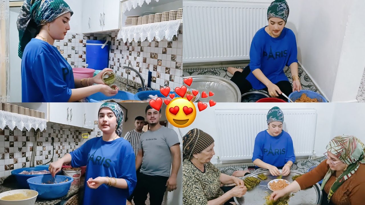 اليوم ساوينا محاشي  ويبرق 😋 تفضلو ❤️