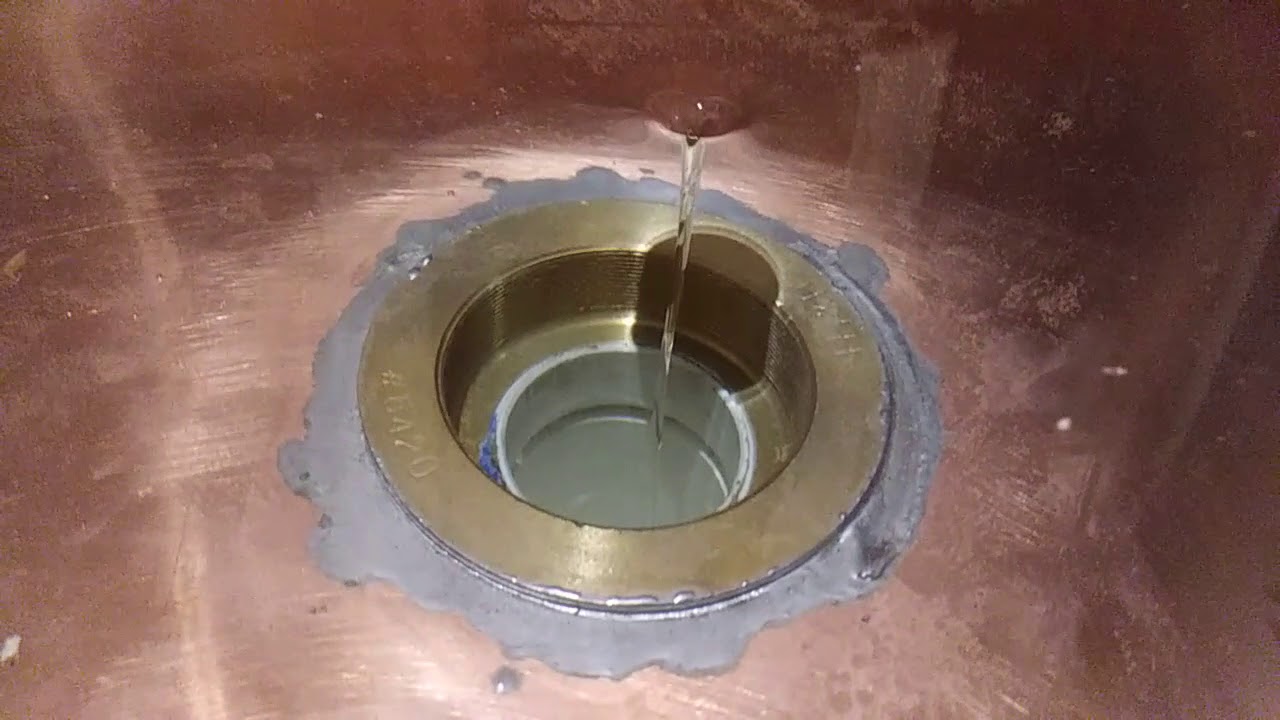 Water down the drain