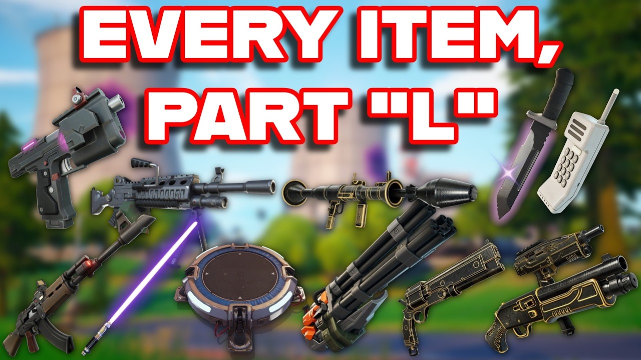 Ranking EVERY ITEM In FORTNITE ALPHABETICALLY (Part 