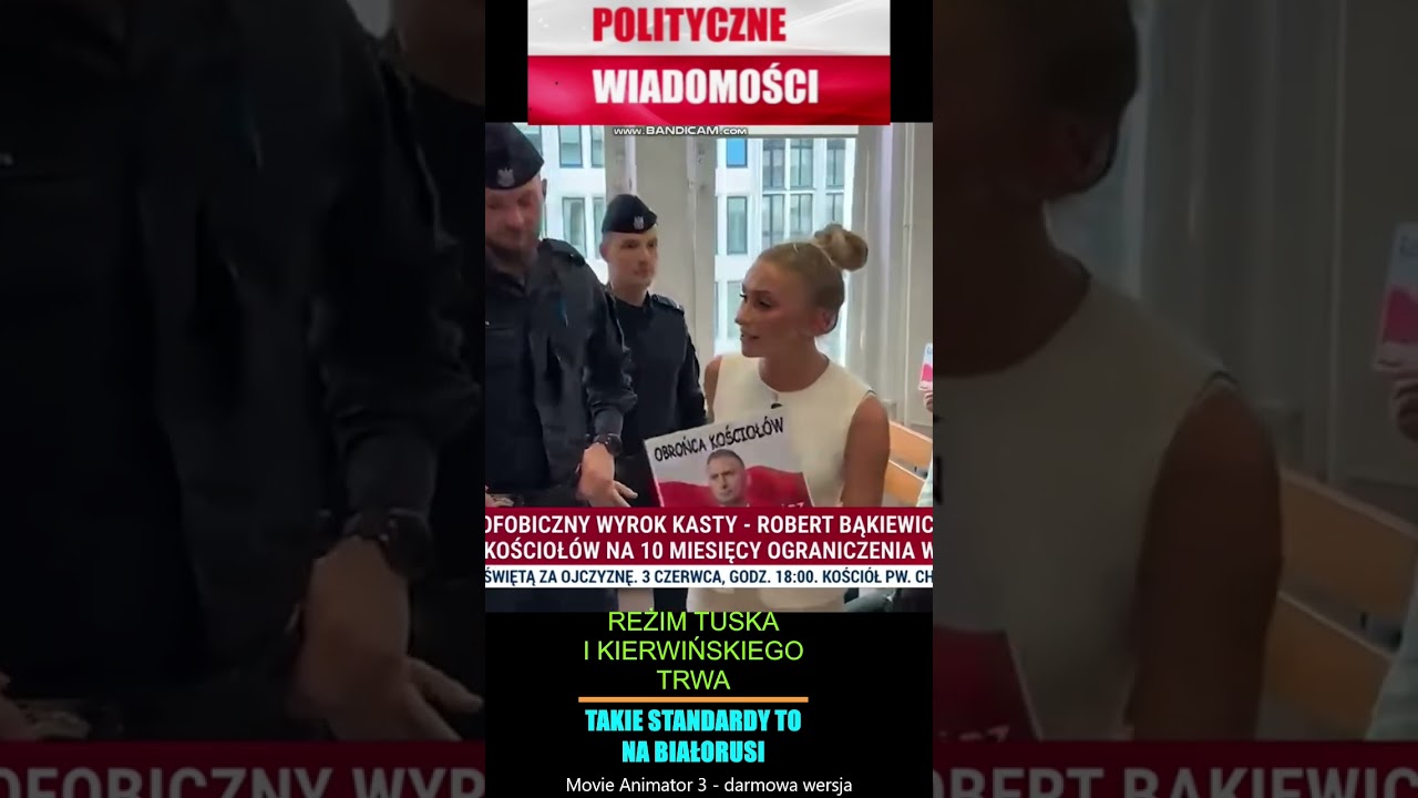 C&Oacute;RKA ROBERTA BĄKIEWICZA WYPROWADZONA Z SALI SĄDOWEJ W CZASIE PROCESU OJCA