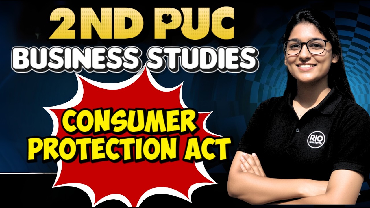 2nd PUC  Business Studies | Consumer protection act | Exams 2026  #pucexam
