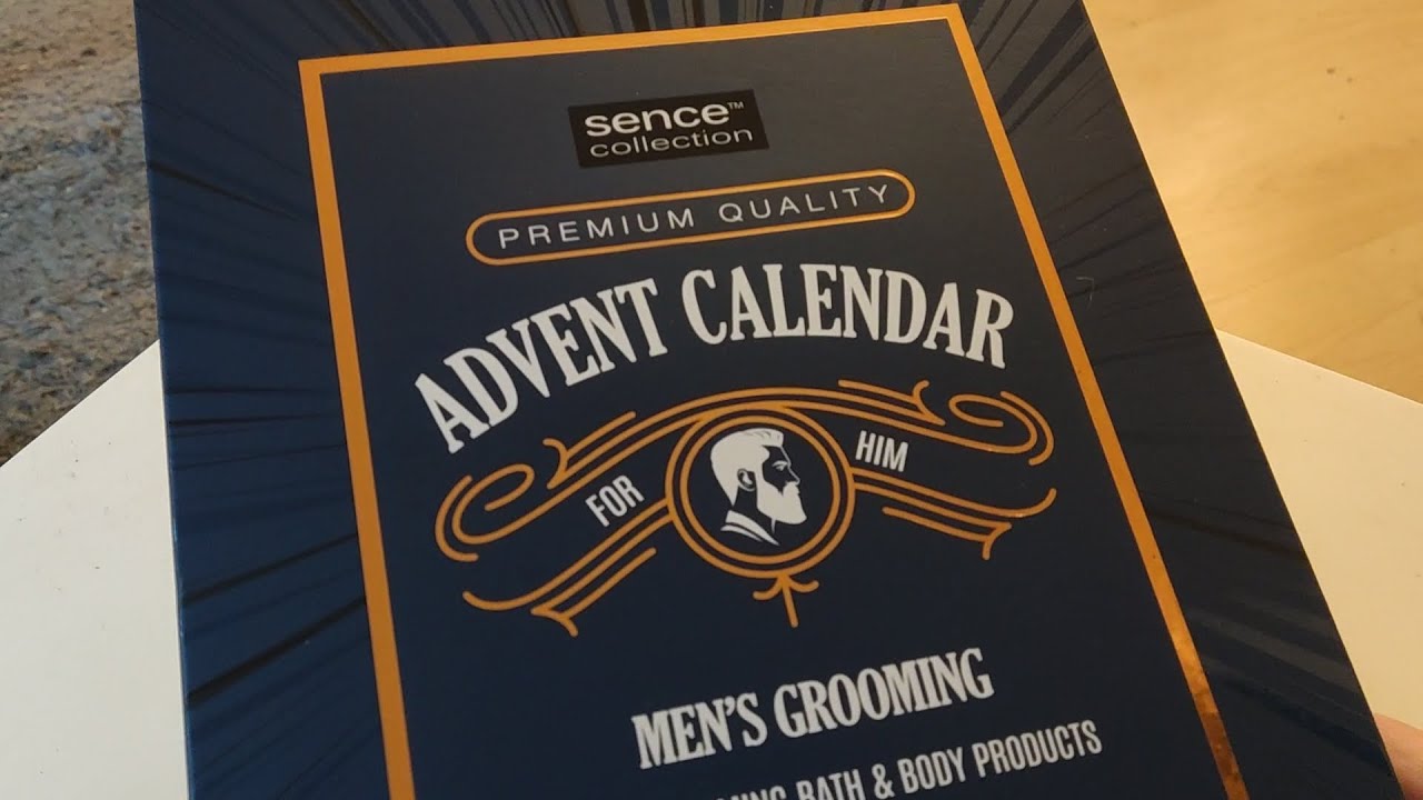Sence advent calender men's grooming modern rich opening unboxing DUTCH spoken ASMRish
