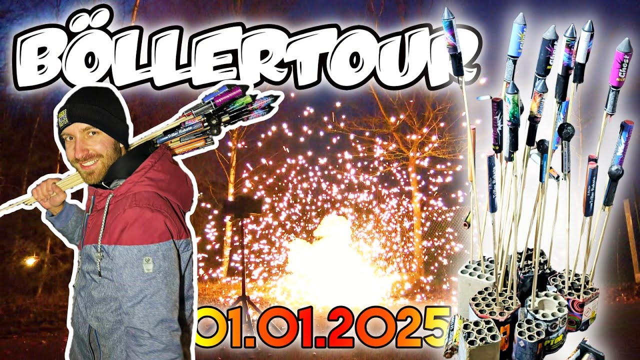 Resterzünden am 01.01.2025!  Feuerwerk Böllertour an Neujahr