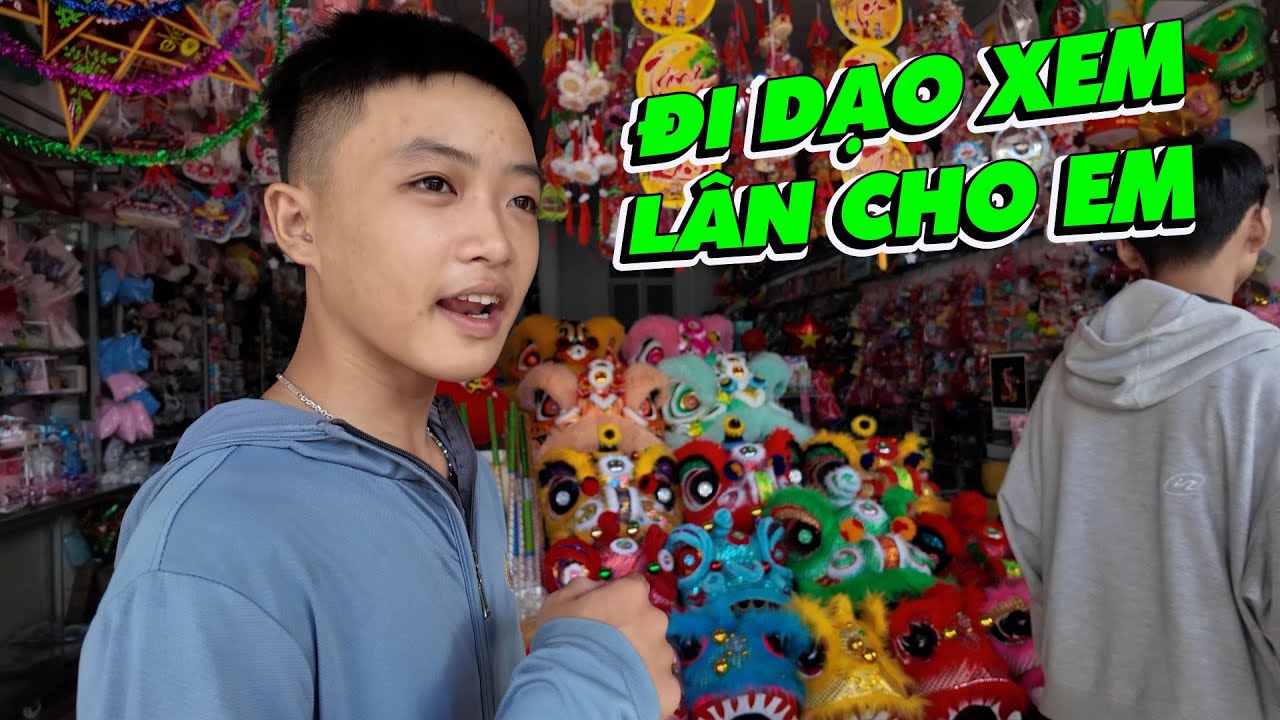 Bình Minh TV | Vlog Đi Review Tiệm Bán Lân Cho T.r.ẻ Em