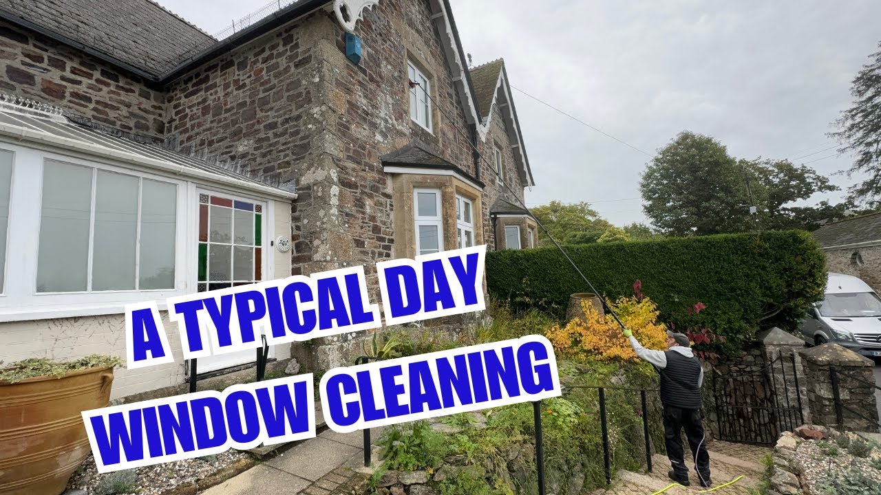 Water Fed Pole Window Cleaning - A Day In The Life Of A Window Cleaner #4