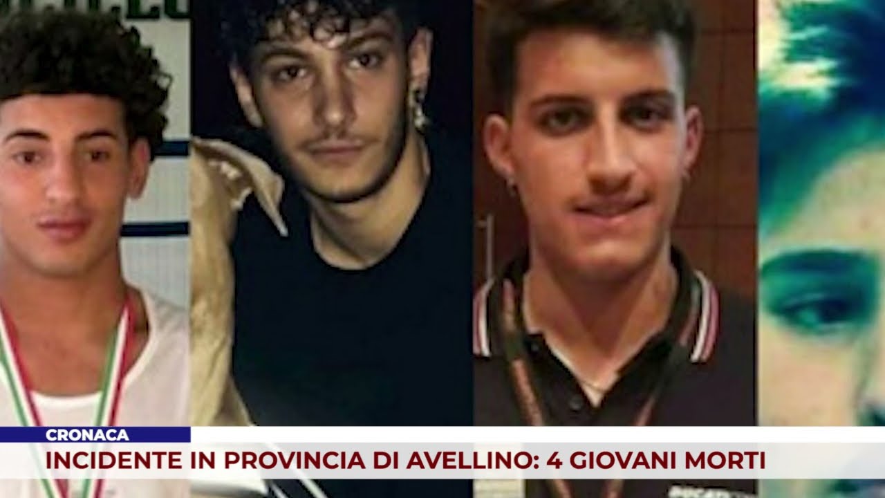 CRONACA. INCIDENTE IN PROVINCIA DI AVELLINO: 4 GIOVANI MORTI